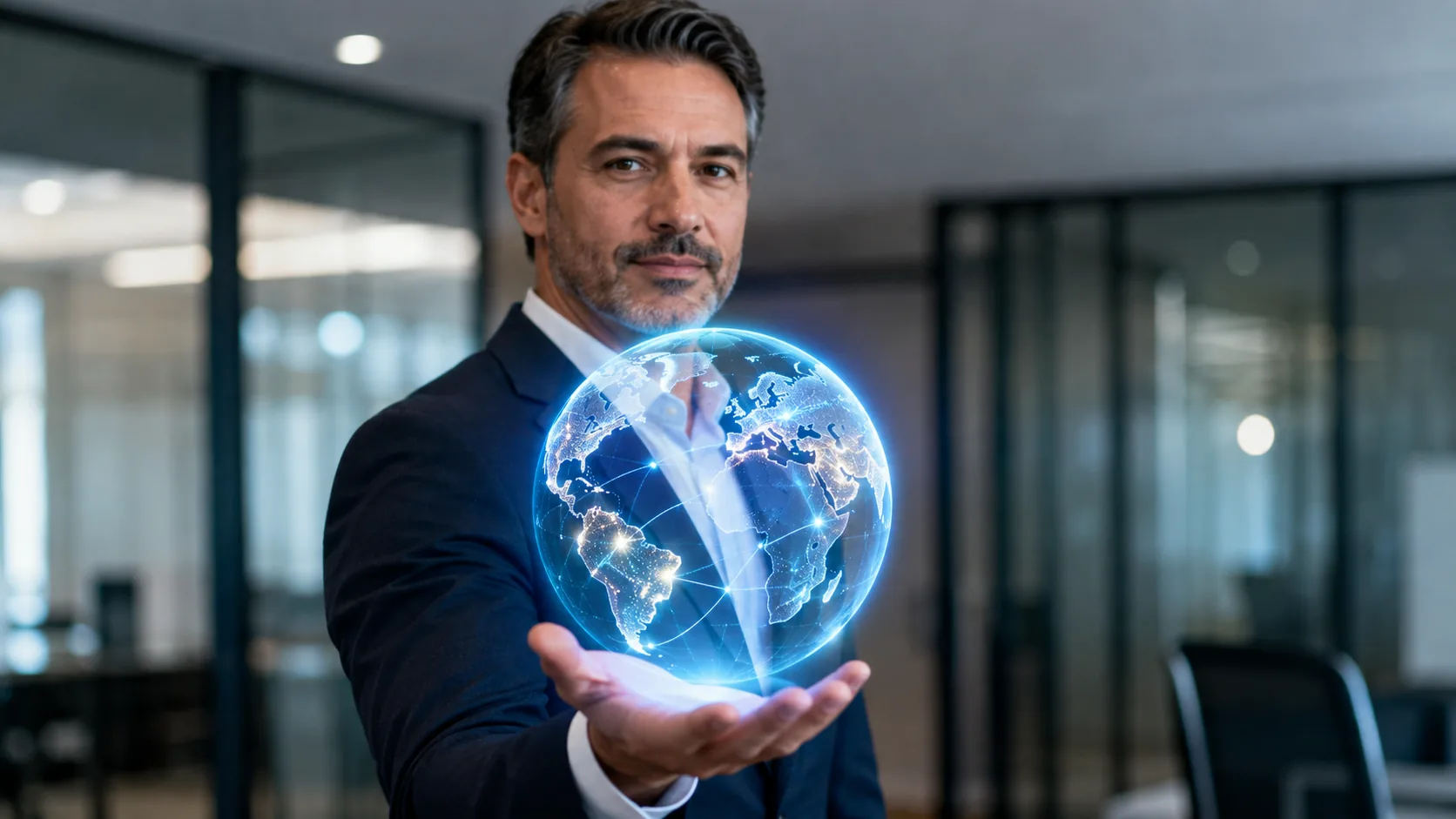 Executivo com visão global de tecnologia e mercados internacionais para antecipar novos fornecedores.